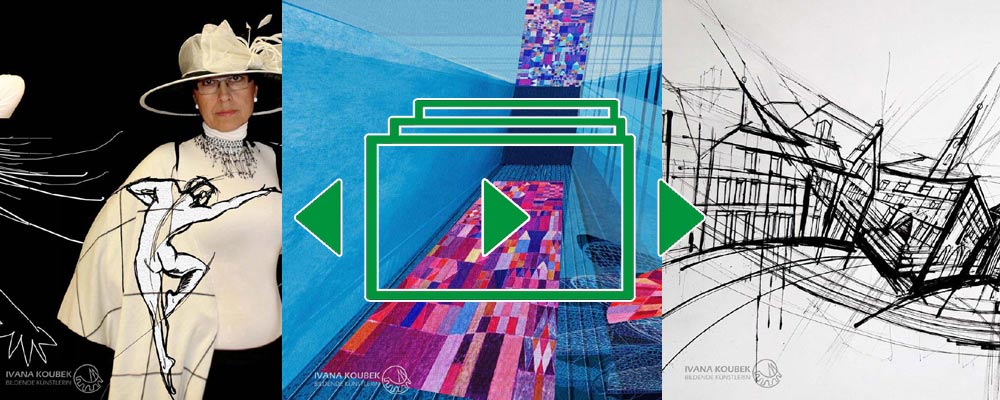 das slideshow-Fenster für 'ivana-koubek.de' anzeigen ...
Werke der Bildenden Künstlerin Ivana Koubek - Regensburg