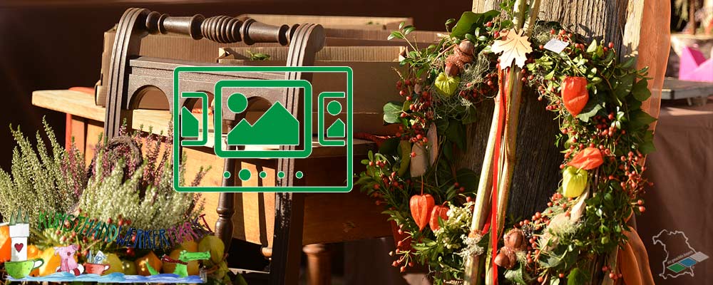 das slideshow-Fenster für 'kunsthandwerkermarkt-straubing.de' anzeigen ...
Kunst und Kreation :: Werke der Künstler*innen auf dem Straubinger Kunsthandwerkermarkt 2019